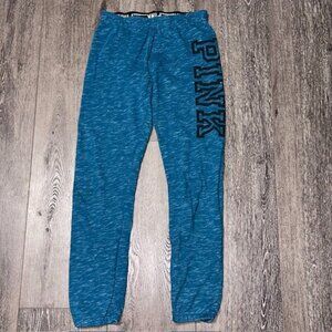 Victoria's Secret PINK Sweatpants Joggers Women Size XS Aqua Blue Green